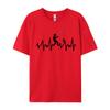 Fishing Heartbeat Tshirts Slim Fit Normal Top Tshirts Student Tops T Shirt Design Tee Shirts Thanksgiving Day