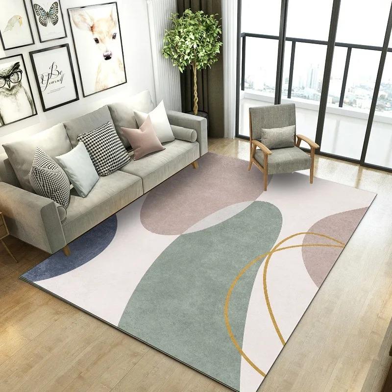 Creative Geometric Style Pattern Bedroom Floor Mats Decoration Home Living Room Floor Mats
