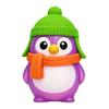 Cartoon Penguin Stress Relief Toy Knitted Hat Scarf Penguin Squeeze Toy Anti-anxiety Soft Stress Ball Animal Desk Toy