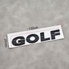 For VW Volkswagen Jetta MK5 Golf 3D ABS Chrome Black Logo GOLF Emblem Letters Sticker Car Rear Trunk Badge For Volkswagen VW Gol