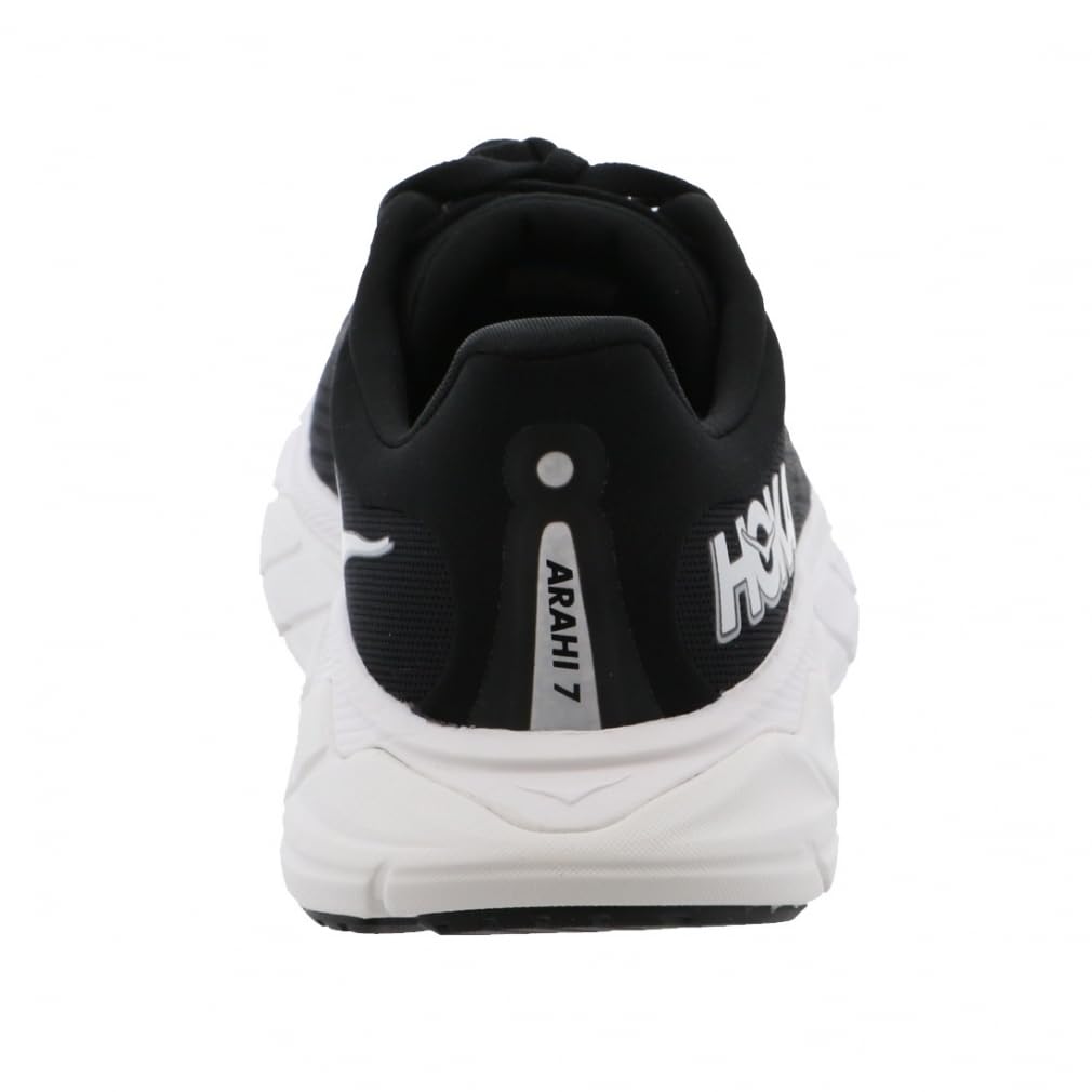 Hoka One One Arahi 7 Wide Running Size Black and White Women's Shoes, 23.0,