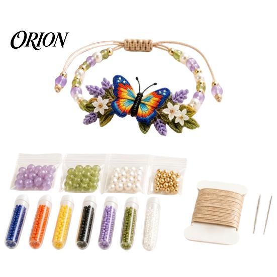 Portable Arts Crafts for Adults DIY Beaded Bracelet Making Kit, 3D Hummingbird Butterfly Fox Relaxing Hobbies Stress Relief Craft Beginner-Friendly