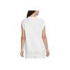 Nike Solid Logo V-Neck Loose Casual Tank Top Women Tops White DQ6760-133