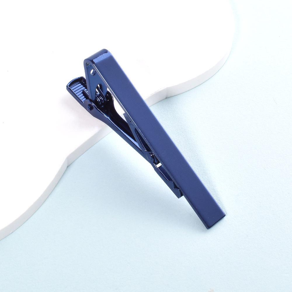 Men's Brass Tie Clip - Smooth Minimalist Business Tie Bar, Classic Formal Shirt Accessory, Elegant Office Wedding Gift