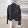 Men's Locomotive Leather Jacket Spring Autumn Winter New Leather Jacket Slim Men's Leather Jacket
