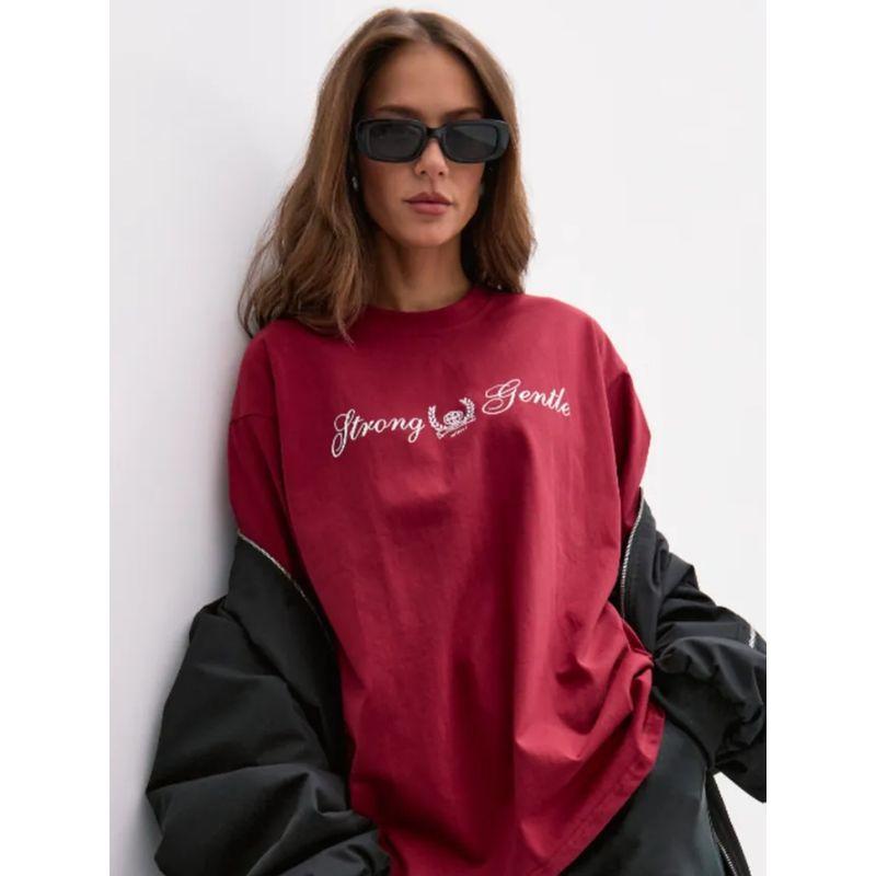 Western Style New Fashion Loose Casual Print Short Sleeve Cotton T-shirt Top Loose Printed T-shirt