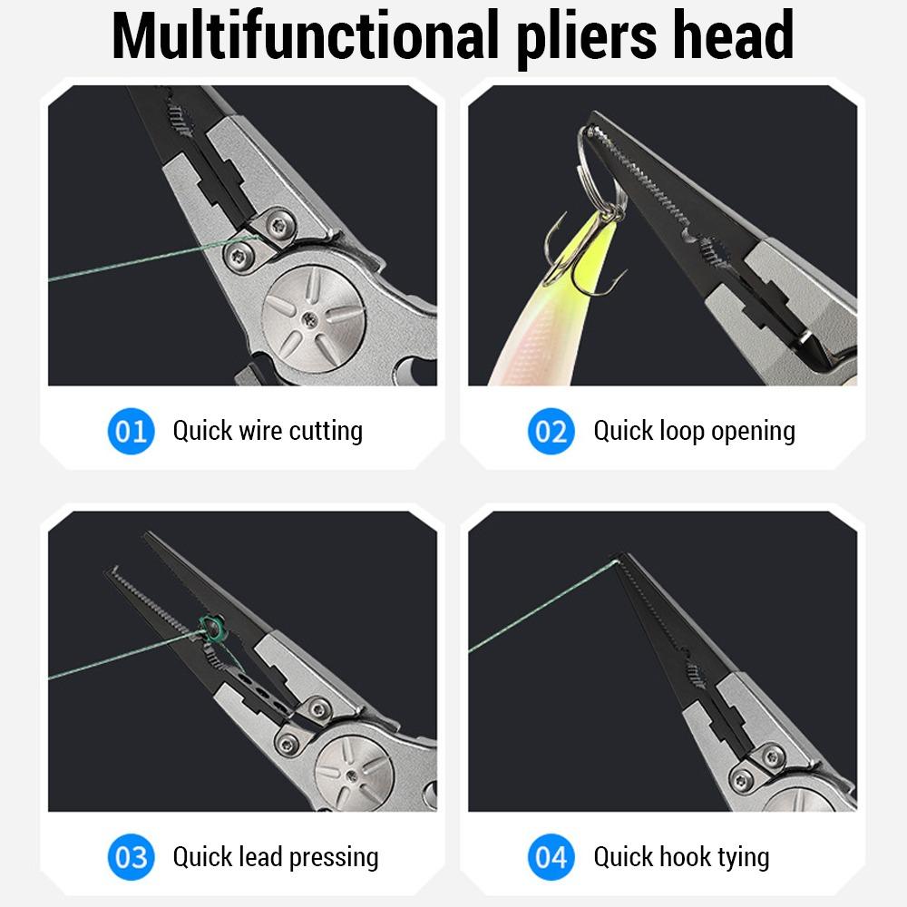 Aluminum Alloy Fishing Line Cutter Pliers 20*6.5cm Hook Remover Pliers  Outdoor Fishing