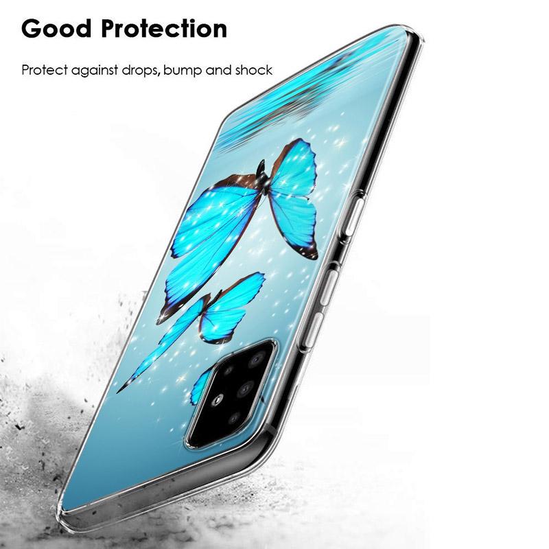 Cute Butterfly Fashion For Samsung Galaxy A01 A11 A12 A22 A21S A31 A41 A42 A51 A71 A32 A52 A72 A02S Soft Phone Case