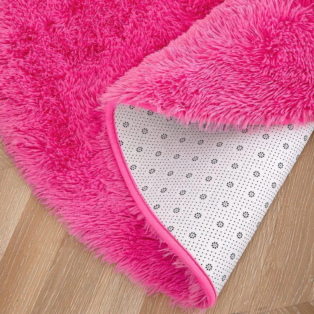 Teppe Stue Rundt Tykt Teppe Fluffy Stort Områdematte Gulv Mykt Ryeteppe Soverom Langt Plysjteppe Barneromsdekor
