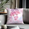 Hot Bbonbonribboning Cushion Cover Antidustmite Pillowcase Invisible Zipper Silky Short Plush Sofa Cushion Cover