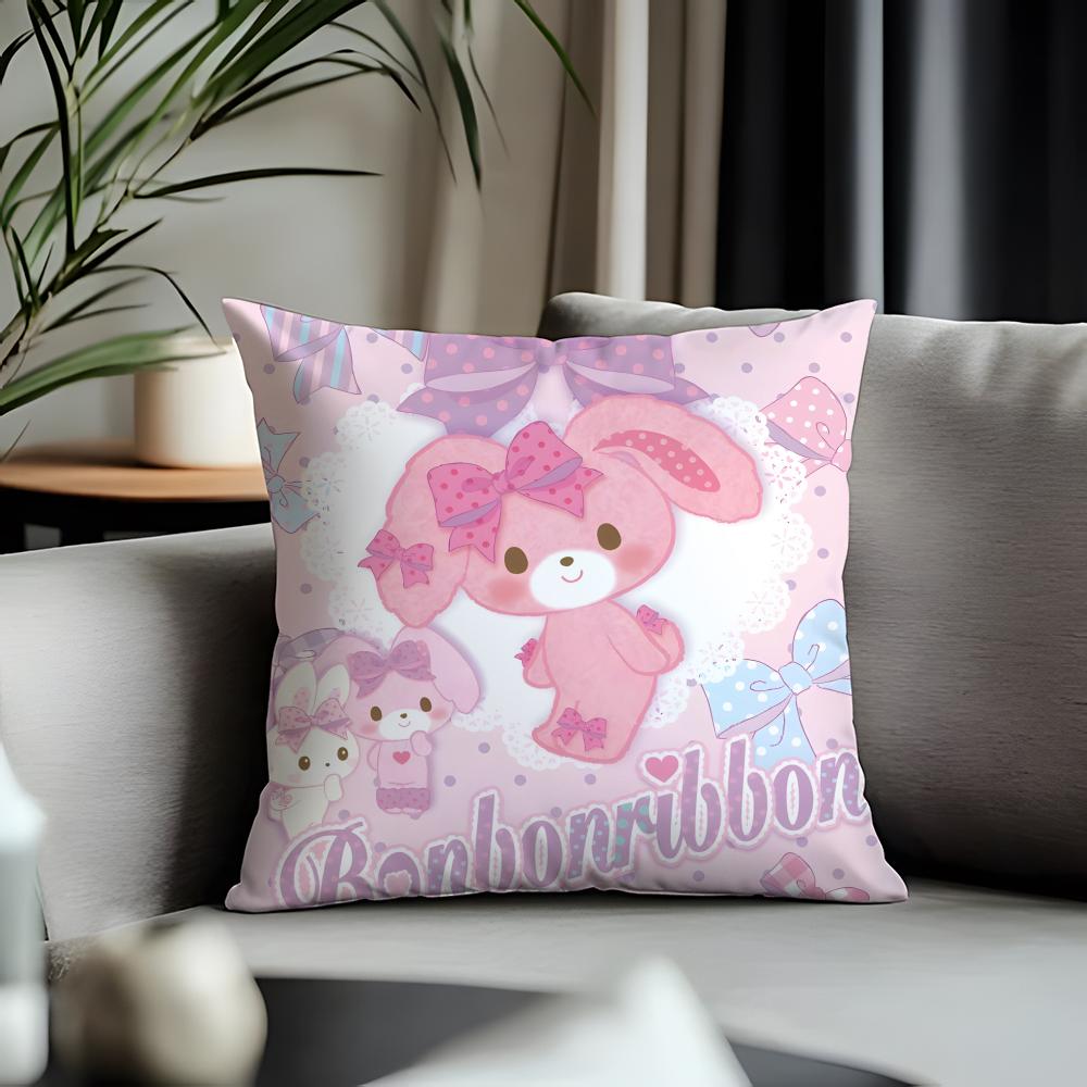 Hot Bbonbonribboning Cushion Cover Antidustmite Pillowcase Invisible Zipper Silky Short Plush Sofa Cushion Cover