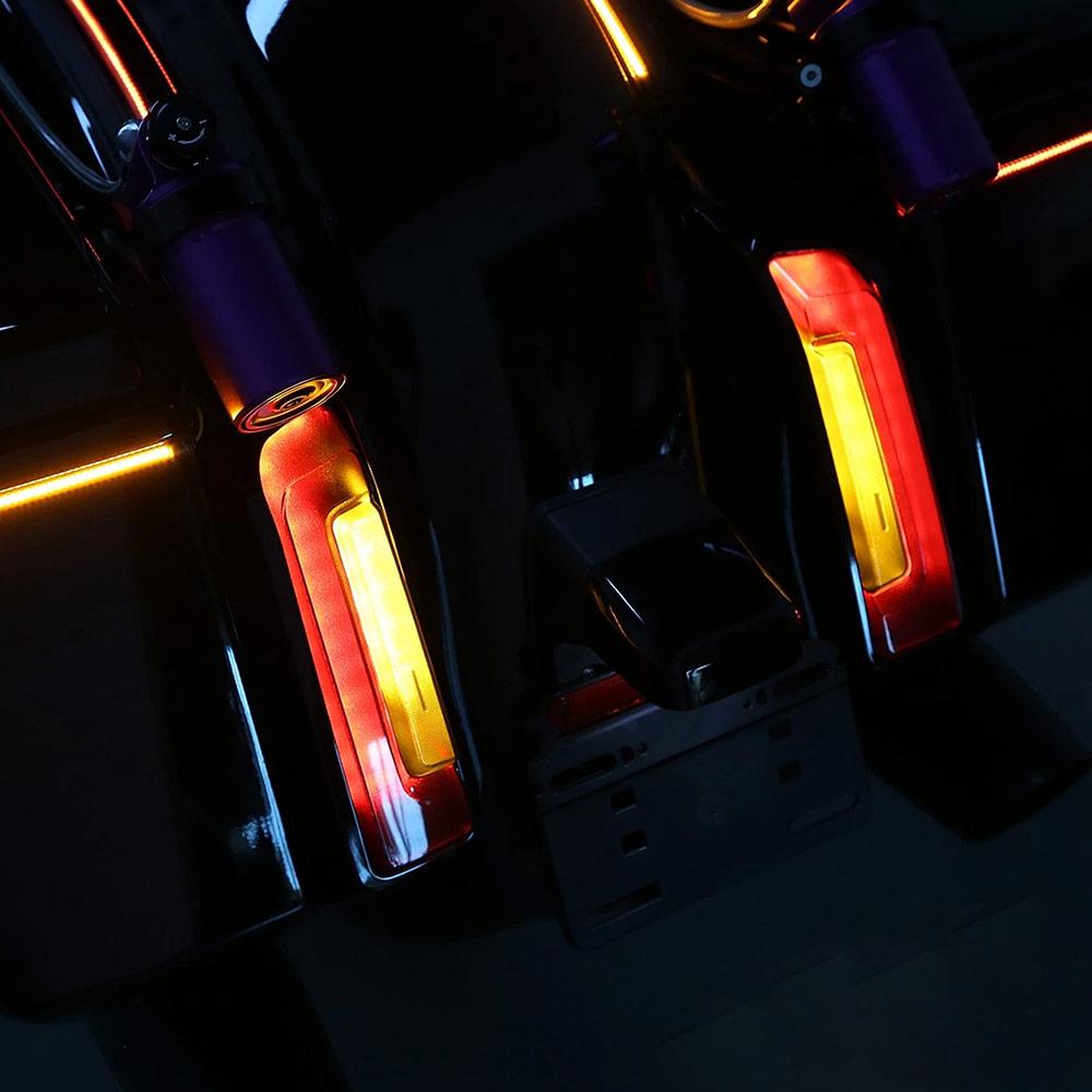 LED Saddlebag Tail Lights ABS Plastic Black Motorcycle Accessory Fit For Harley Touring Road Glide CVO/SE FLTRXSE 2023 2024 2025