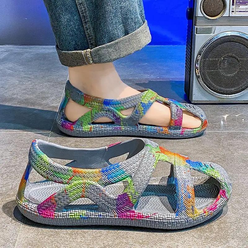 Fashion Sports Shoes for Men Clearance Sale Non-slip Big Size Eva Luxury Designer Adult Descount Outdoor New Fashion Pvc H Man Sandals