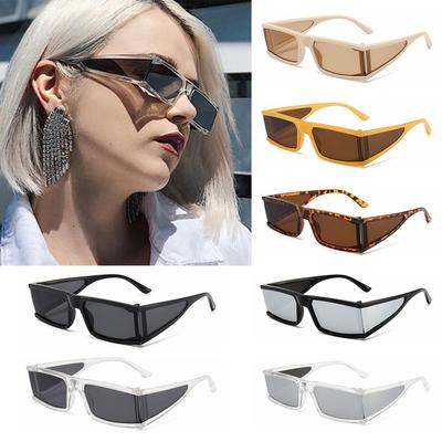 Kleine rechteckige Sonnenbrille Neue Damen-Sonnenbrille Retro Punk Motorrad-Sonnenbrille UV400-Schattierungen Outdoor-Brillen Autofahrerbrille