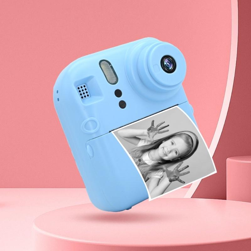 Kids Instantly Print Camera Thermals Printing Video Cameras With 48MP Resolution Clearly Video, Include 2Rolls Of Paper