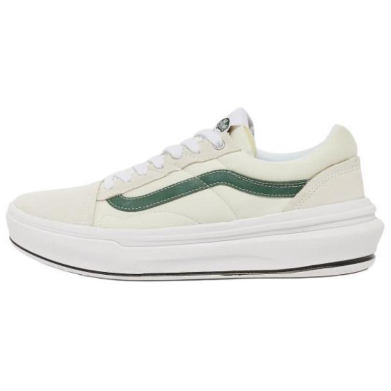 Vans Old Skool Low top Skateboard Shoes Men's White Green Sneakers VN0A7Q5EYQ1