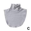 2024 New Winter Modal High Nack Fake Collar Women Solid Detachable Fashion Color Warm Collar Jersey Turtleneck Elastic B7B8