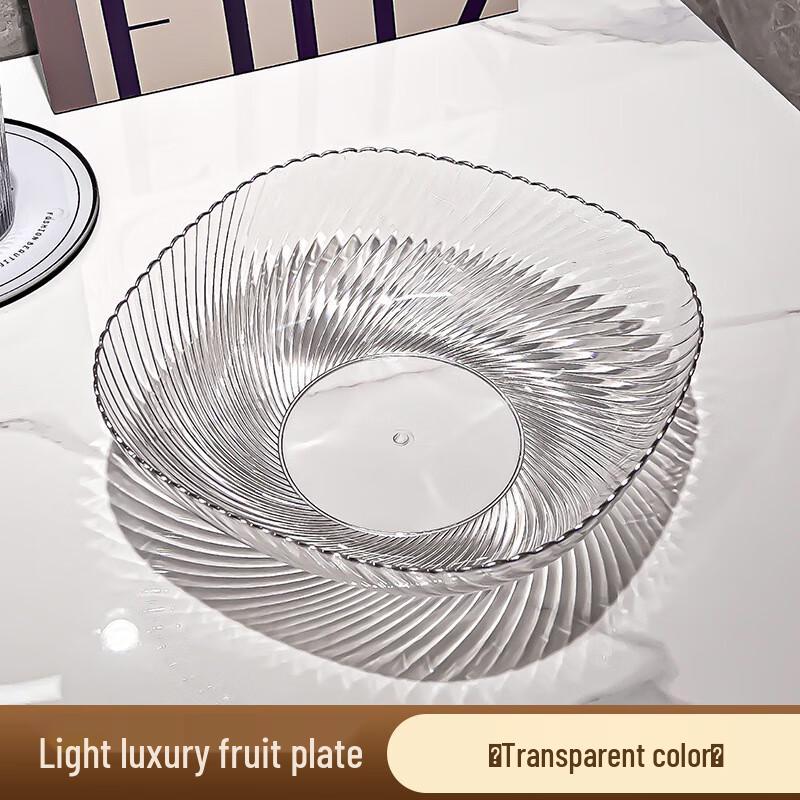 Light Luxury Transparent Fruit & Snack Plate
