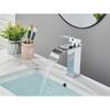 Brushed Golden Basin Faucets Elegant Waterfall Bathroom Sink Faucet Single Lever Hole Deck Mount Brass  Mixer Taps