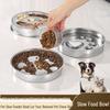 Stainless Steel Non-Slip Slow Feeder Pet Bowl for Cats & Dogs