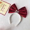 Merry Christmas Decor Bowknot Hair Hoop Christmas Children Hair Clip  Christmas Costume Dress Up