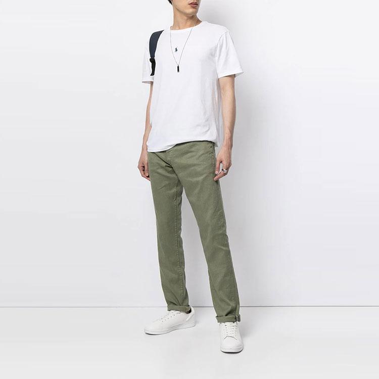 Polo Ralph Lauren Ss22 Solid Color Crew Neck Short Sleeve T-Shirt Men Tops White 710839046-002