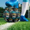 Jacksonville Jaguars Indoor Soccer Ball Size 5 Colorful All Ages Machine Stitched PVC Competition Ready Durable High-Bounce