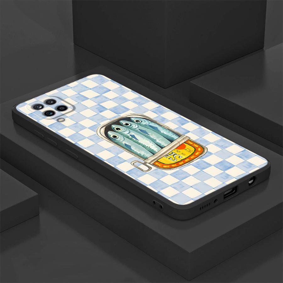 Cartoon Creative Fish Funda Phone Cover Case for Samsung Galaxy A12 A50 A05 A16 A40 A15 A13 A20 A70 A06 A04 A17