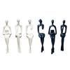 huaqianguhh 3Pcs/Set Abstract Human Figurines, 3D Printed Modern Minimalist Art Sculpture, Artistic Sitting Figure Statues for Home Shelf Table