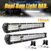 15-inch LED Light Bar Bright Light Comes with Multiple LED Bulbs and a Mounting Bracket Black Finish Mainly Used for Off-road Vehicles Trucks ATVs
