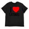 Ich liebe Latinas T-Shirts Sweatshirts Grafik-T-Shirt Vintage Grafik-T-Shirt Übergroßes Grafik-T-Shirt T-Shirts für Männer Baumwolle