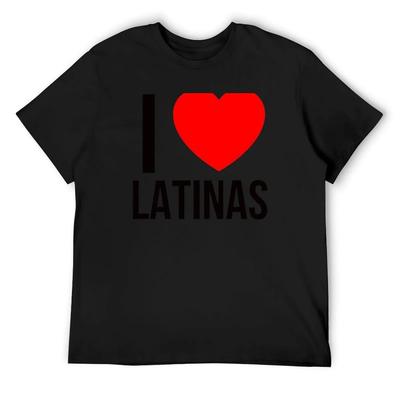 I Love Latinas T-Shirt Sweat Shirts Graphic Tee Vintage Graphic Tee Oversized Graphic Tee T-shirts for Men Cotton