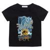 Jurassic World T-Shirt Dinosaurier Klassische Filme 100% Baumwolle Lässig Retro T-Shirt Grafikdruck Kinderkleidung T-Shirts Top Kinder