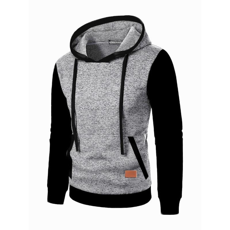 Men S Casual Hooded Cardigan Sweatshirt Jacquard Knit Sport Fitness