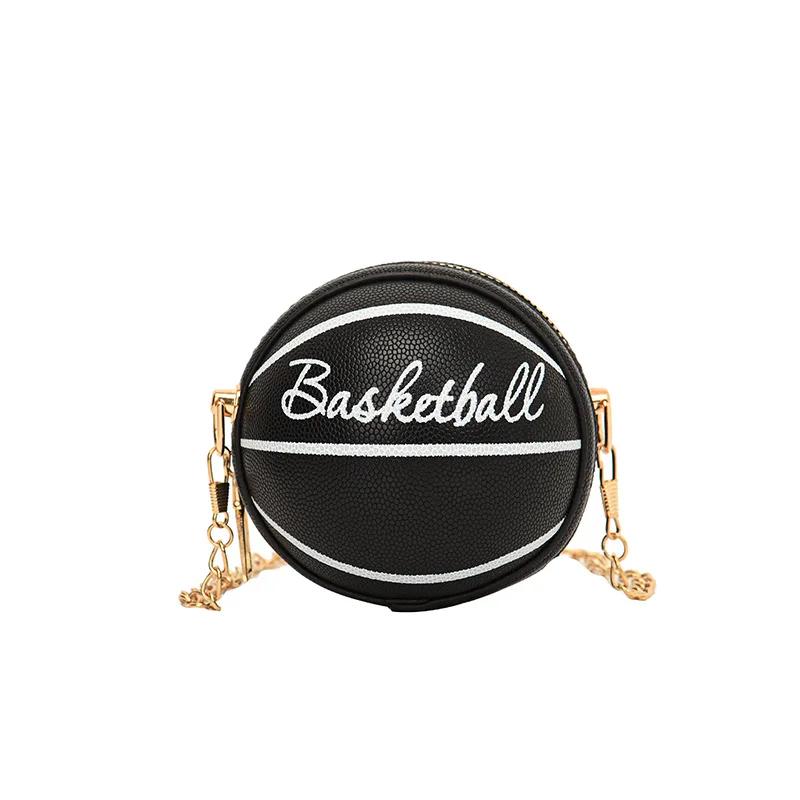 

Network Red Personality Fun Pink Ins Versatile Chain Football Basketball Shoulder Bag