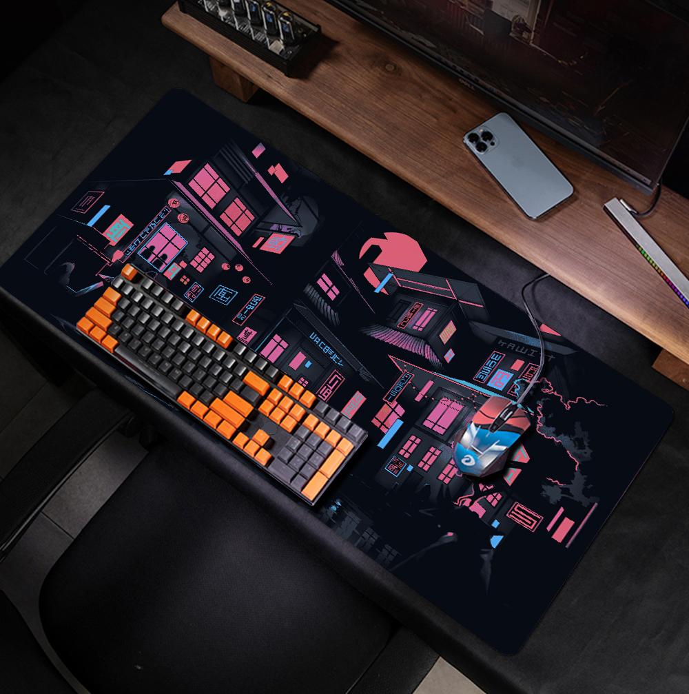 Computer Mousepad Xxl PC Gaming Mouse Pads Large Anime Japanese Style Gamer Mats Keyboard Pad Mat Laptop Office Carpet 900X400