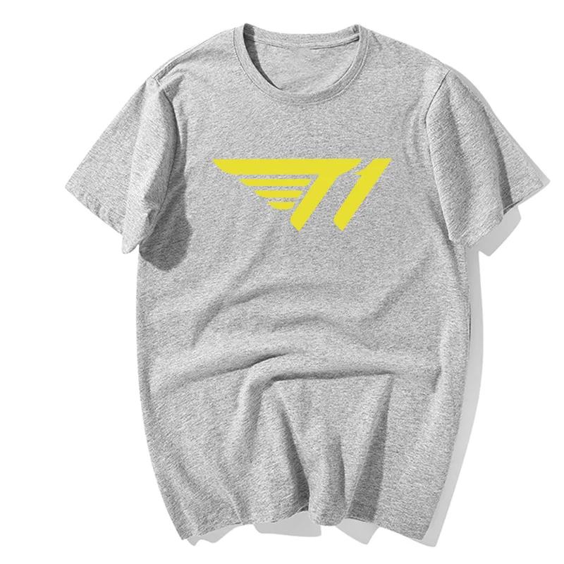 Alliance Game SKT T1 Team Uniform Faker Neues Herren- und Damen Skt1 Peripherie Kurzärmeliges Lockeres Baumwoll-T-Shirt Grafik-T-Shirts