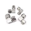 Double Ferrule 90 Equal Elbow 304 Stainless Steel 6mm 8mm 10mm Tube Instrument Gas Source Oil Pipe Ferrule Joint Fitting