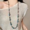 Bohemia Beaded Necklaces Ethnic Style Ceramic Chain Decoration Sweater Chain Layering