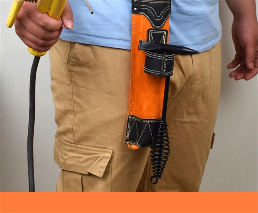 Portable Thickened Welder's Tool Bag Durable High-Temperature Resistant for Holding Welding Rods Easy to Handle