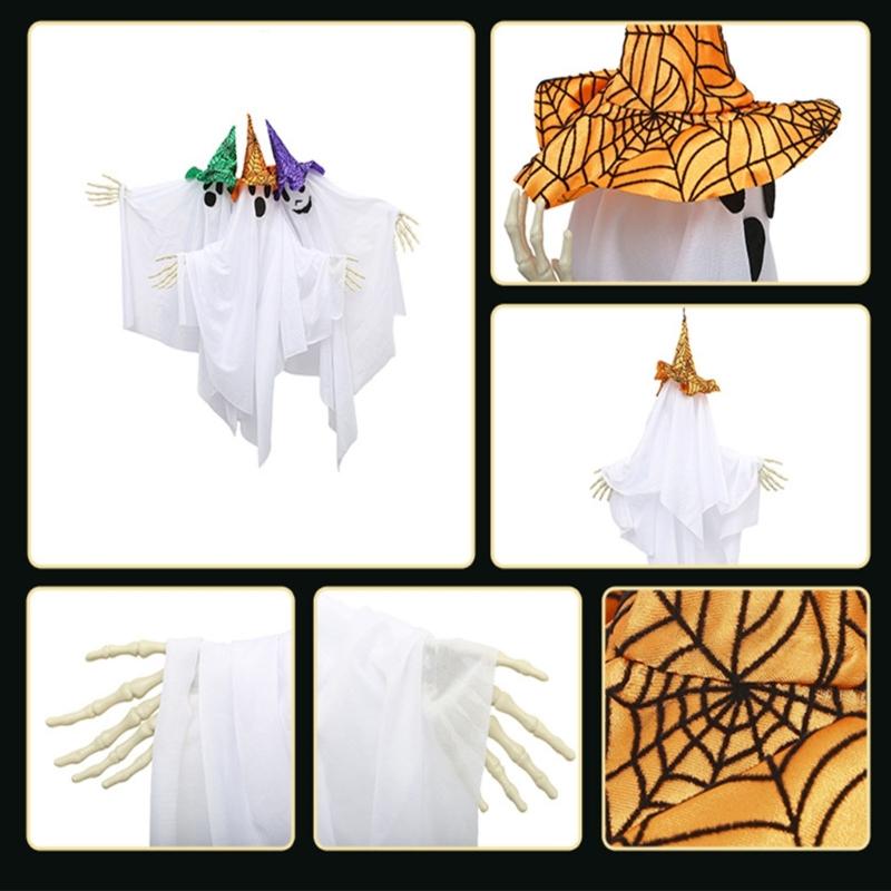 Scary Ghosty Hanging Decoration Realistic Skeleton Hand Design Easy Installation Indoor Halloween Party Supplies