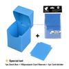 Cards Deck Box for Pokemon MTG TCG Trading Cards with 1pc Divider and 100PCS 66x91mm Matte Standard Size Card Sleeve for TCG MTG