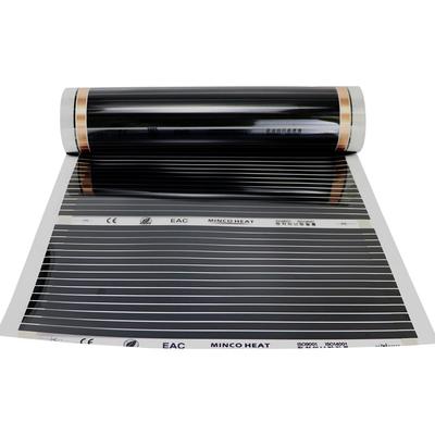 Infrarot-Heizfolie, 80 W/m2, Breite 50 cm, Heizfolie, 200–240 V, elektrisches Warmbodensystem, warme Unterbodenmatte