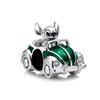 New 925 Silver Cute Cartoon Animal Beads Lion Bear Dog Mouse Fit European Bracelets DIY Accessories Magic Hat Charm Jewelry