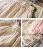 Women's 2024 Retro Cotton-Linen Wide-Leg Embroidered Pants - Summer Lightweight Nine-Point Casual Trousers.