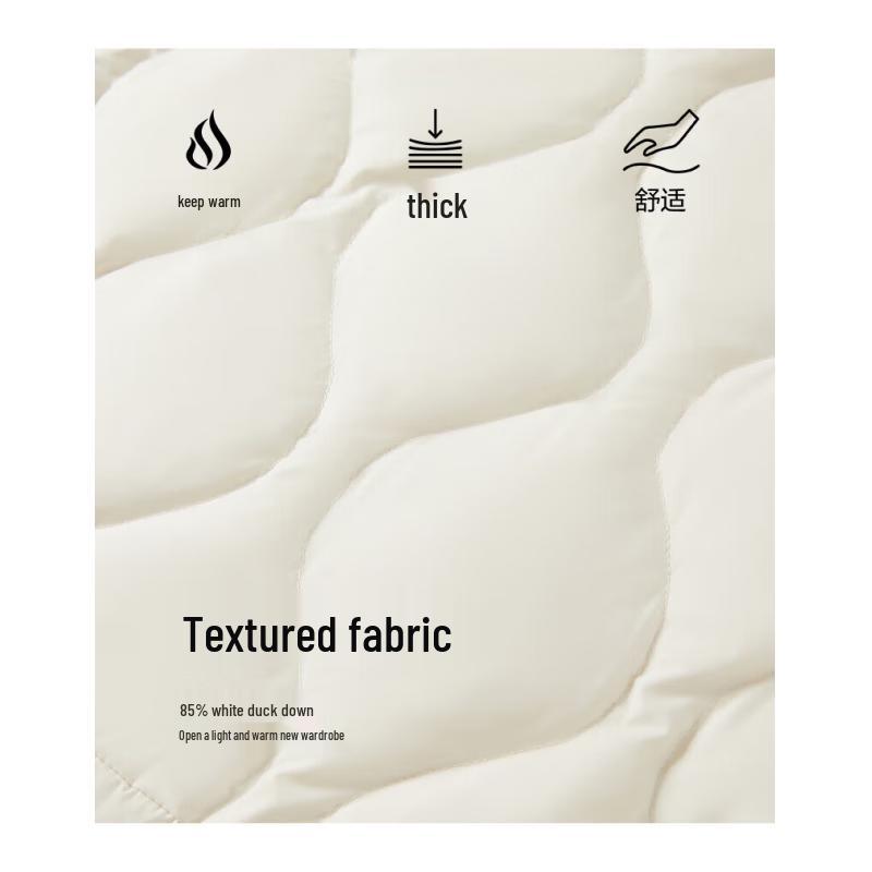 JZ·ANNACAU Women's Stand-Collar Short Duck Down Jacket