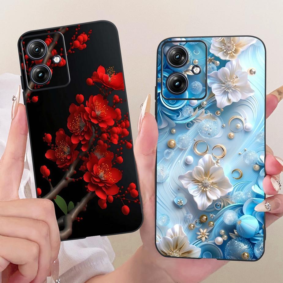 For Motorola Moto G54 G84 Case Luxury Butterfly New Painted Cover Soft TPU Phone Case For Motorola G84 G 54 MotoG84 MotoG54 Bags