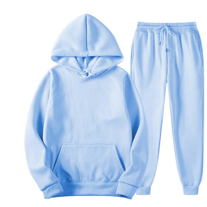 Unisex Fleece-Lined Thick Hooded Jacket - Solid Color, Trendy Autumn/Winter Style, Custom Logo Printing