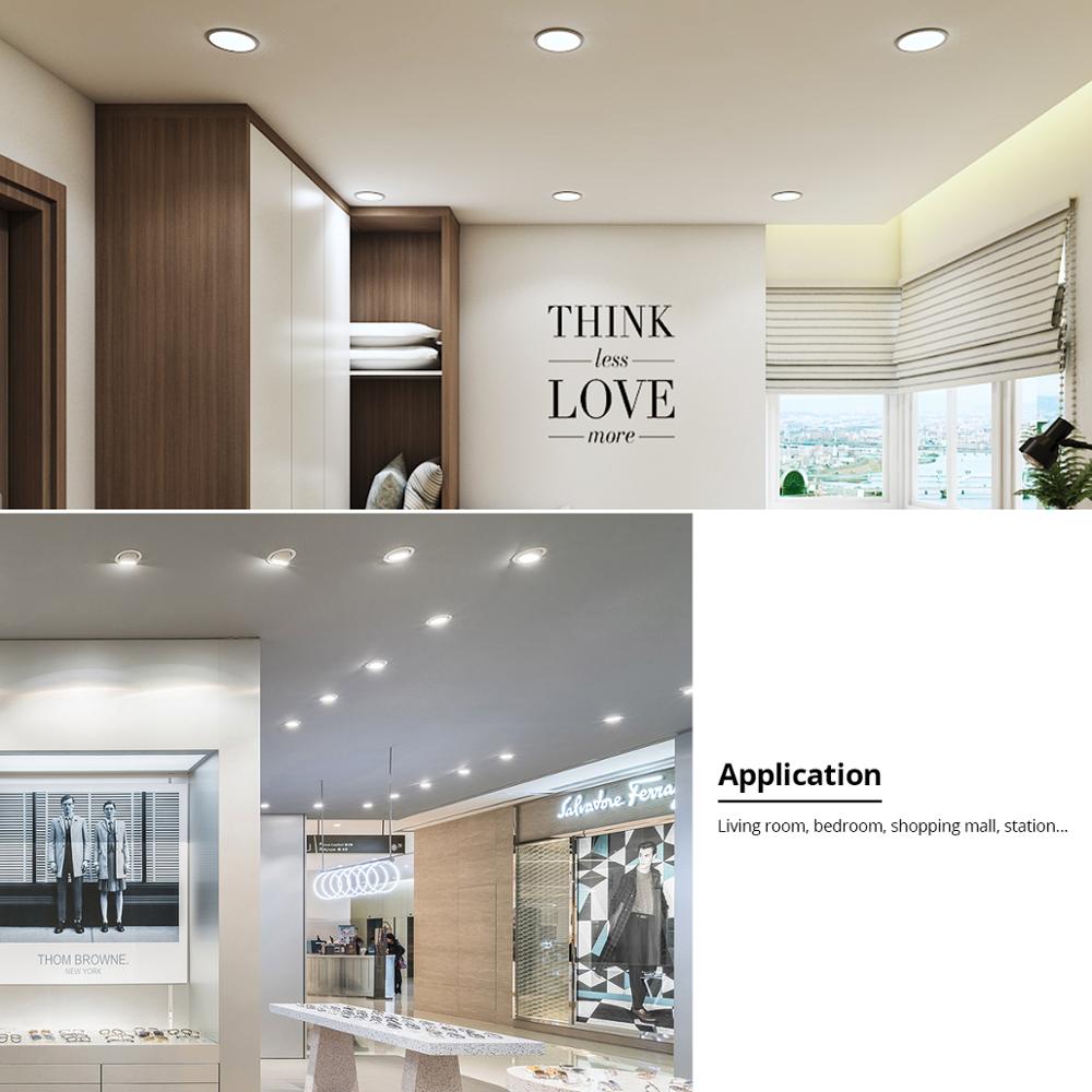 LED COB Downlight 7W 12W 15W 18W 110V/220V Recessed Ceiling Lamp LED Spot Light Bulb For Indoor Live Bed room Kitchen Lighting