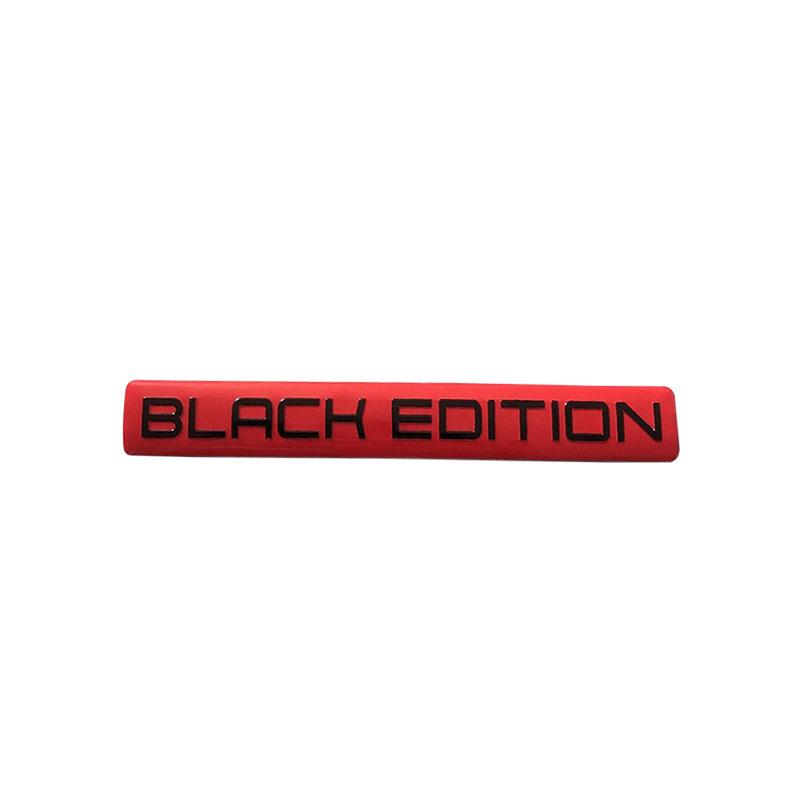 Aluminum Black Edition Car Trunk Decal Sticker Badge Emblem For Laptop Wall Dashboard Motorcycle Decals Car Tuning Decoration